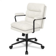 ELFORDSON Office Chair Dual Padded Armrest Swivel Metal Frame Computer Gaming