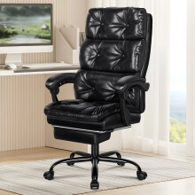 ELFORDSON Office Chair Executive Dual-Padded High Back Recliner Footrest Gaming
