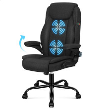 ELFORDSON Office Chair Padded High Back Massage Swivel Tilt Executive Gaming