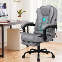 ELFORDSON Massage Office Chair Executive Recline Footrest Swivel Gaming Computer