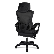 ELFORDSON Mesh Office Chair High Back Ergonomic Recliner Footrest Swivel Gaming