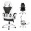 ELFORDSON ELFORDSON Mesh Office Chair Footrest Headrest Recline Adjustable Gaming Computer 1
