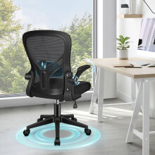 ELFORDSON Mesh Office Chair Adjustable Lumbar Support Swivel Tilt Executive Game