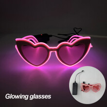 (glasses 01) Bachelorette Party Glowing Supplies Luminous Bride Cowgirl Hat LED Pearlescent Cowboy Cap Fashion Neon Light Hat For Party