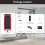BLACK LORD Treadmill 3-in-1 LED Bluetooth Remote Compact Walking Pad Home Office 10