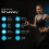 BLACK LORD Treadmill LED Bluetooth Portable Remote Underdesk Walking Pad Home 2