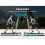 BLACK LORD Treadmill 4-in-1 9% Incline LED Bluetooth Remote Compact Walking Pad 4
