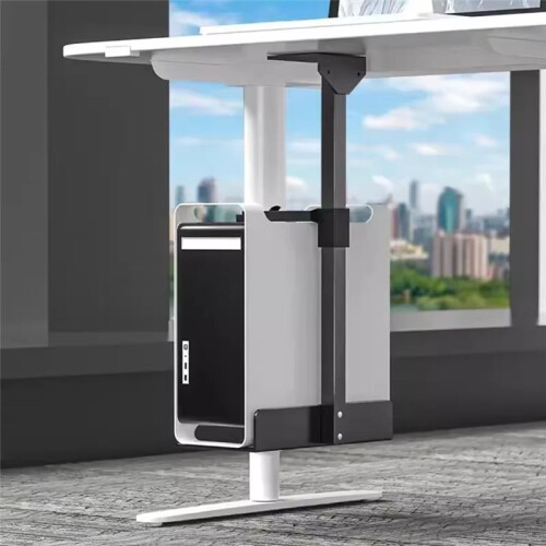 Universal PC Case Holder Under Desk Wall Side Mount CPU Stand Adjustable Computer Mainframe Hanger Host Stand Bracket,A 2