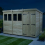 12 x 7 Pent Shed Tanalised (Double Door, With Windows) 3