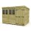 12 x 7 Pent Shed Tanalised (Double Door, With Windows) 2