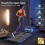 BLACK LORD Treadmill LED Bluetooth Portable Remote Underdesk Walking Pad Home 5