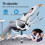 ELFORDSON ELFORDSON Mesh Office Chair Footrest Headrest Recline Adjustable Gaming Computer 4