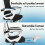 ELFORDSON ELFORDSON Mesh Office Chair Footrest Headrest Recline Adjustable Gaming Computer 5