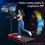 BLACK LORD Treadmill 3-in-1 LED Bluetooth Remote Compact Walking Pad Home Office 7