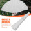 Plastic Fabric Hand Foldable Fan for Ladies Men White 4