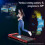 BLACK LORD Treadmill LED Bluetooth Portable Remote Underdesk Walking Pad Home 7
