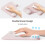 Ergonomic Double Supports Gels Wrist Rest Mouse Pad With-Black 8