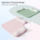 Ergonomic Double Supports Gels Wrist Rest Mouse Pad With-Black 9