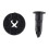 20 pcs Plastic Rivets for Clip Screw Type Fastener, Black 7