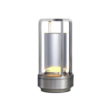 Portable Outdoor Camping Light Led Light Originality Charging Nightlight Bedroom Eye Protection Bedside Lamp Silver