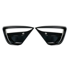 Car Fog Lamp Spoiler Blade Trim for Model 3 2019-2023 Wind Spoiler Frame Trim Accessories Gloss Black