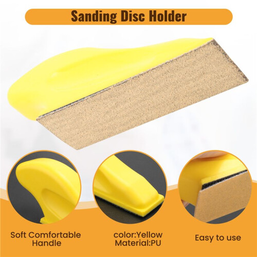 Sander Kit, Micro-Sanding Tools for Small Projects, Small Detail Handle Sanding for Tight Narrow Spaces&DIY Crafts 2