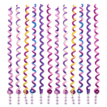 12St Spiraal Haarvlecht Clip Haaraccessoire Paars
