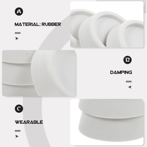 4St Wasmachine Voetzoolpads Rubber Antislip En Geluidsdemper 2