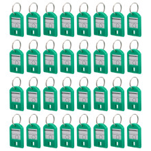 50St ABS Key Tags Met Ring Groen Voor Sleutels, Hotel En
