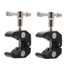 2St All-Metal Rod Clamp Voor Camera's En Haken