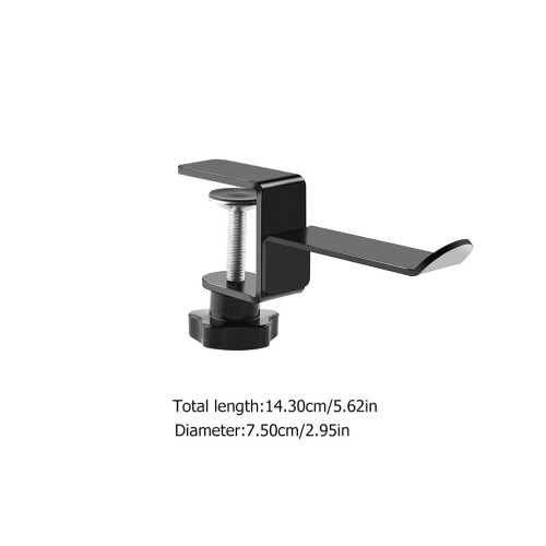 2St Headset Houder Metalen Haak Sterk Zwart 1