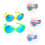 2St Oversized Kleurrijke Party Zonnebril Plastic Feestartikelen 4