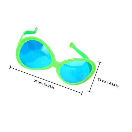2St Oversized Kleurrijke Party Zonnebril Plastic Feestartikelen 1