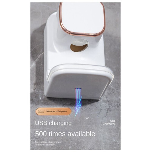 Electric Toothpaste Dispenser, Sensor Automatic Toothpaste Squeezer, Wall-Mounted Bathroom Toothpaste Pump White