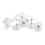 Sterling Silver And Plastic Ear Stud Back Pack of 10, 12mm 1