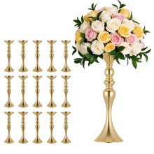 VEVOR 16 PCS Bruiloft Bloemenvazen, 15 in Hoge Bloem Tafeldecoraties, Kristallen Vazen Makkelijk te Installeren