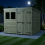 8 x 10 Pent Shed Tanalised (Double Door, With Windows) 3
