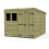 8 x 10 Pent Shed Tanalised (Double Door, With Windows) 2