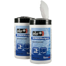 Toallitas limpiadoras de pantalla antiestáticas y antibacterianas PRF, 100 piezas