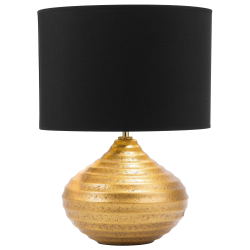 Beliani Table Lamp KUBAN Ceramic Gold
