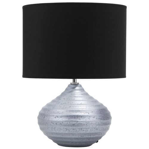 Beliani Table Lamp KUBAN Ceramic Silver