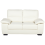 Beliani Sofa 2 Seater VOGAR Faux Leather Off-White 1