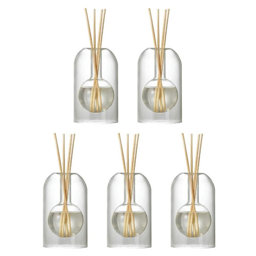 5X Storage Containers Diffuser Bottles Aromatherapy Diffuser Bottle Modern Diffuser Glass Bottle,A