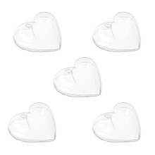 5St Hart Box Transparant Materiaal Voor Snoep En Cadeau