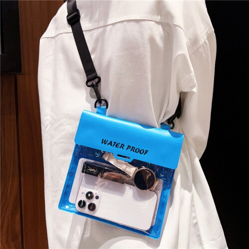 Waterproof Dry Waist Pack Adjustable Belt Phone Pouch Blue 2