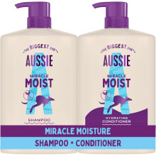 Aussie Miracle Moist Shampoo & Conditioner Set 2 x 1L