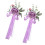 2PCS Artificial Flower Chair Back Decoration With-Purple 1