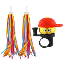 Children Bikes Bells with Handlebar Streamers-red blue yellow