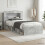 VidaXL vidaXL Bed Frame with Storage with Headboard Concrete Grey 75 x 190 cm 1