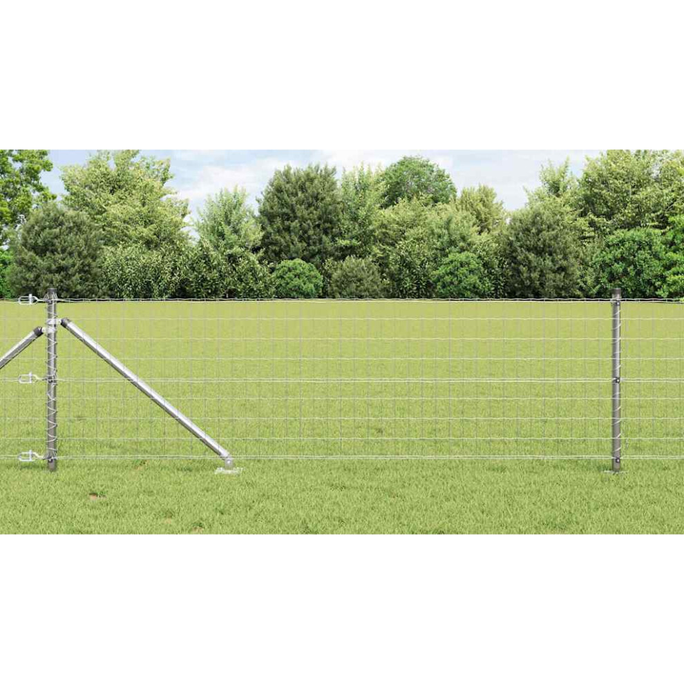 Vidaxl Welded Wire Fence With Spikes 25 X 0.4 M (W X H)
